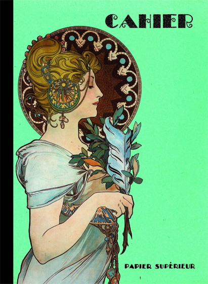 Art Nouveau Composition Fashion & Beauty France Imprint: Laughing Elephant Letters Lined Pages Notebooks & Journals Writing and Mail'