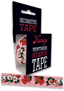 Flowers Hearts Imprint: Laughing Elephant Tape Valentine's Day'