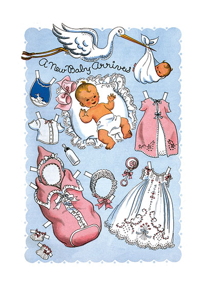Welcome to the World Stork Baby Foil Greeting Card A Little Ray Of Sunshine