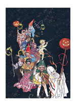 Children's Halloween Parade (Classic Halloween Art Prints)