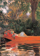Sleeping in a Canoe (Women Art Prints)