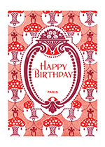 Art Nouveau Flower Baskets (Birthday Greeting Cards)