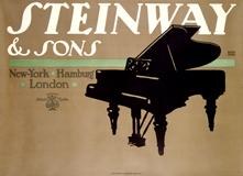 Steinway Pianos (Classical Music Performing Arts Greeting Cards)