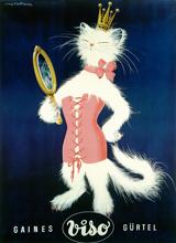 Queen of the Cats (Vintage Cosmetics Graphic Design Art Prints)