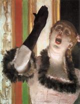 A Woman Singing (Classical Music Performing Arts Greeting Cards)