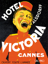 Hotel Victoria Cannes (European Glamor Travel Greeting Cards)