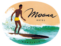 Surfer (Americana Travel Art Prints)