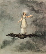 The Tempest - Ariel Flies Upon a Bat (Shakespeare Performing Arts Greeting Cards)