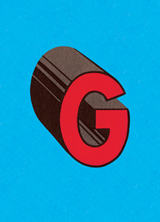 3D G (Vintage Typography Graphic Design Art Prints)