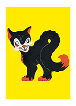Sassy Halloween Cat (Halloween Greeting Cards)