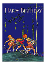 Children With Flowers (Birthday Greeting Cards)