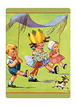 Girl With Crown (Children Art Prints)
