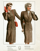 Travel Suits of the 1940s (WW II Fashion Greeting Cards)