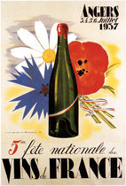 Fete des Vins de France (Wine and Spirits Art Prints)