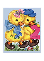 Ducklings Second Birthday (Birthday Greeting Cards)