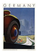 Germany Auto Exhibition Poster (Transportation Travel Art Prints)