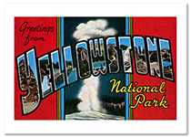 Greetings from Yellowstone (Americana Travel Greeting Cards)