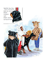 Carl & Kids w Costumes (Signed) (Good Dog, Carl Art Prints)