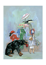 Carl in Hat Shop (Signed) (Good Dog, Carl Art Prints)