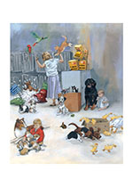Carl in Pet Shop (Signed) (Good Dog, Carl Art Prints)