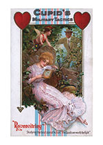 Cupid's Military Tactics (Victorian Valentine's Day Greeting Cards)