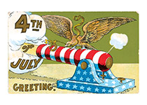 Patriotic Cannon (4th of July Greeting Cards)