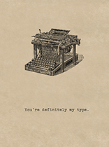 Antique Typewriter (Romantic Greeting Cards)