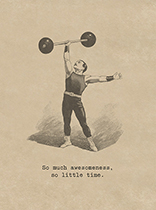 Barbell Lifter (Encouragement Greeting Cards)