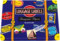 Bonjour Paris  Travel Labels (Travel Stickers)