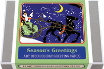 Season's Greetings - Art Deco Christmas Greeting Cards (Packaged and Boxed Christmas Greeting Cards)