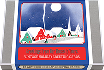 Greetings From Our House to Yours - Vintage Holiday Greeting Cards (Packaged and Boxed Christmas Greeting Cards)