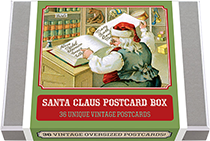 Santa Claus Postcard Box - 36 Unique Vintage Postcards (Postcards)