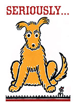Yellow Dog (Delightful Dogs Animals Art Prints)