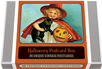 Halloween Postcard Box - 36 Unique Vintage Postcards (Postcards)