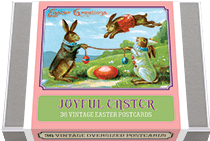 Joyful Easter Postcard Box - 36 Unique Vintage Postcards (Postcards)