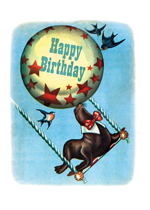 Circus Seal (Birthday Greeting Cards)